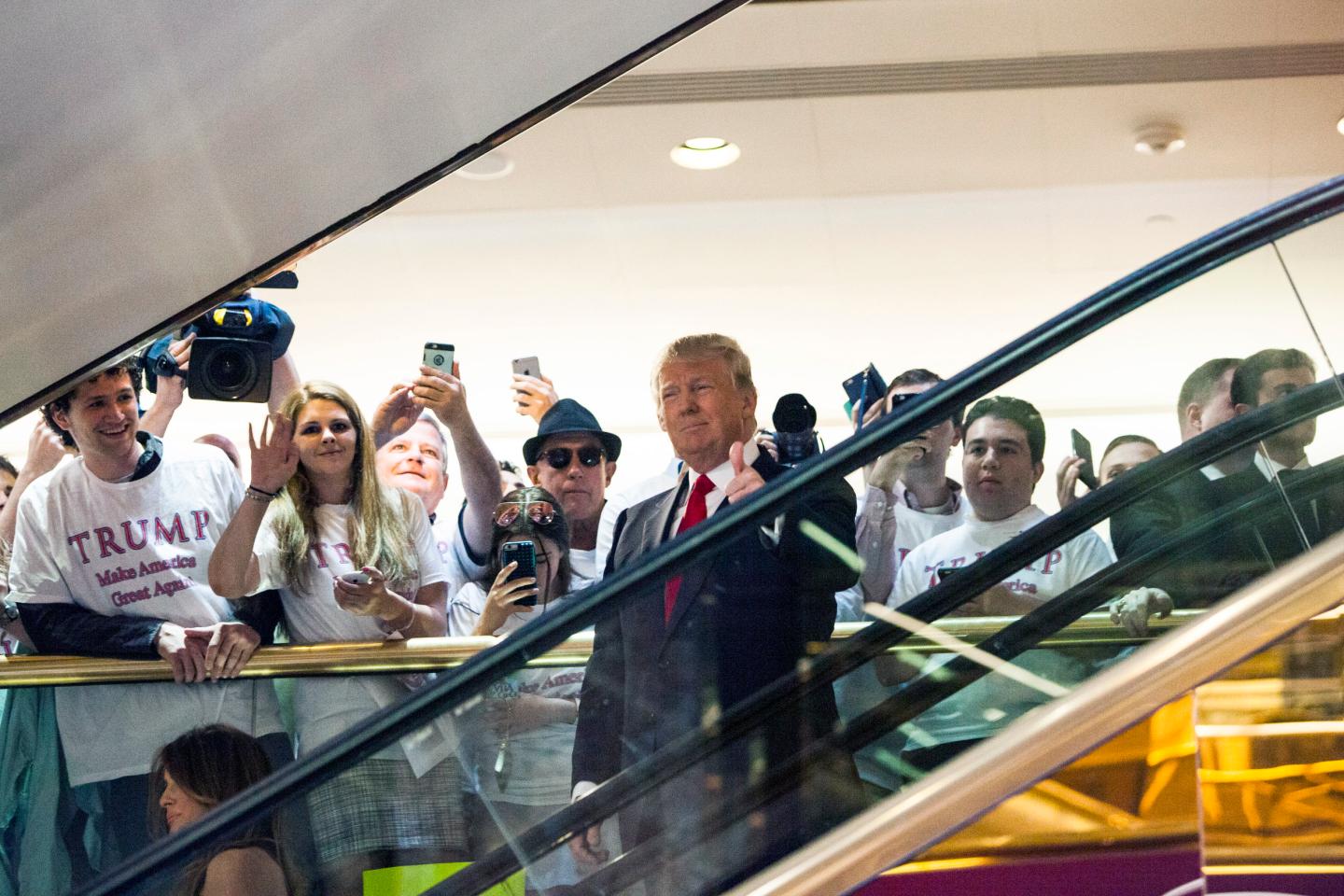 Donald Trump Makes Announcement At Trump Tower