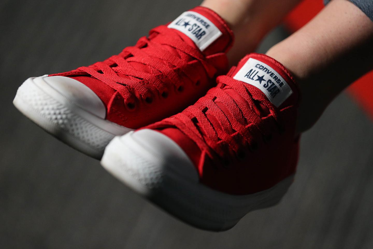 Katrina Clarke Wearing Converse Chuck Taylor II Shoes