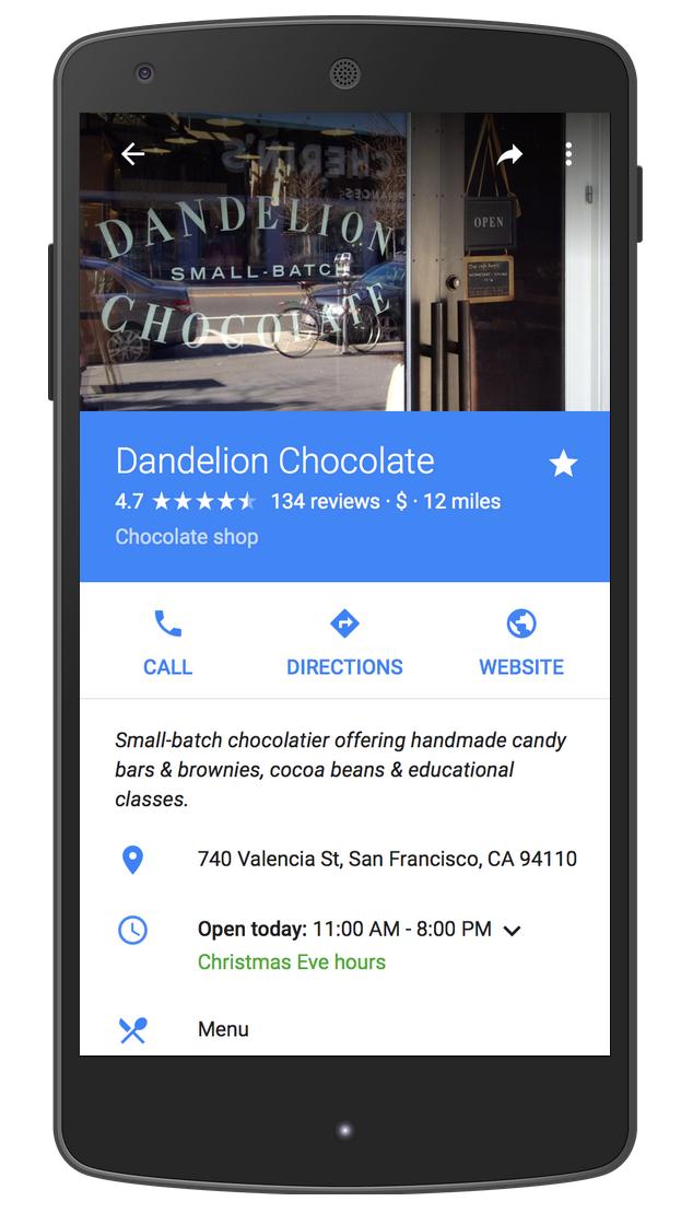 google holiday hrs