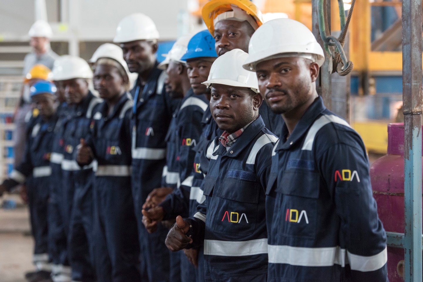Proud Angolan ADA Steel Workers