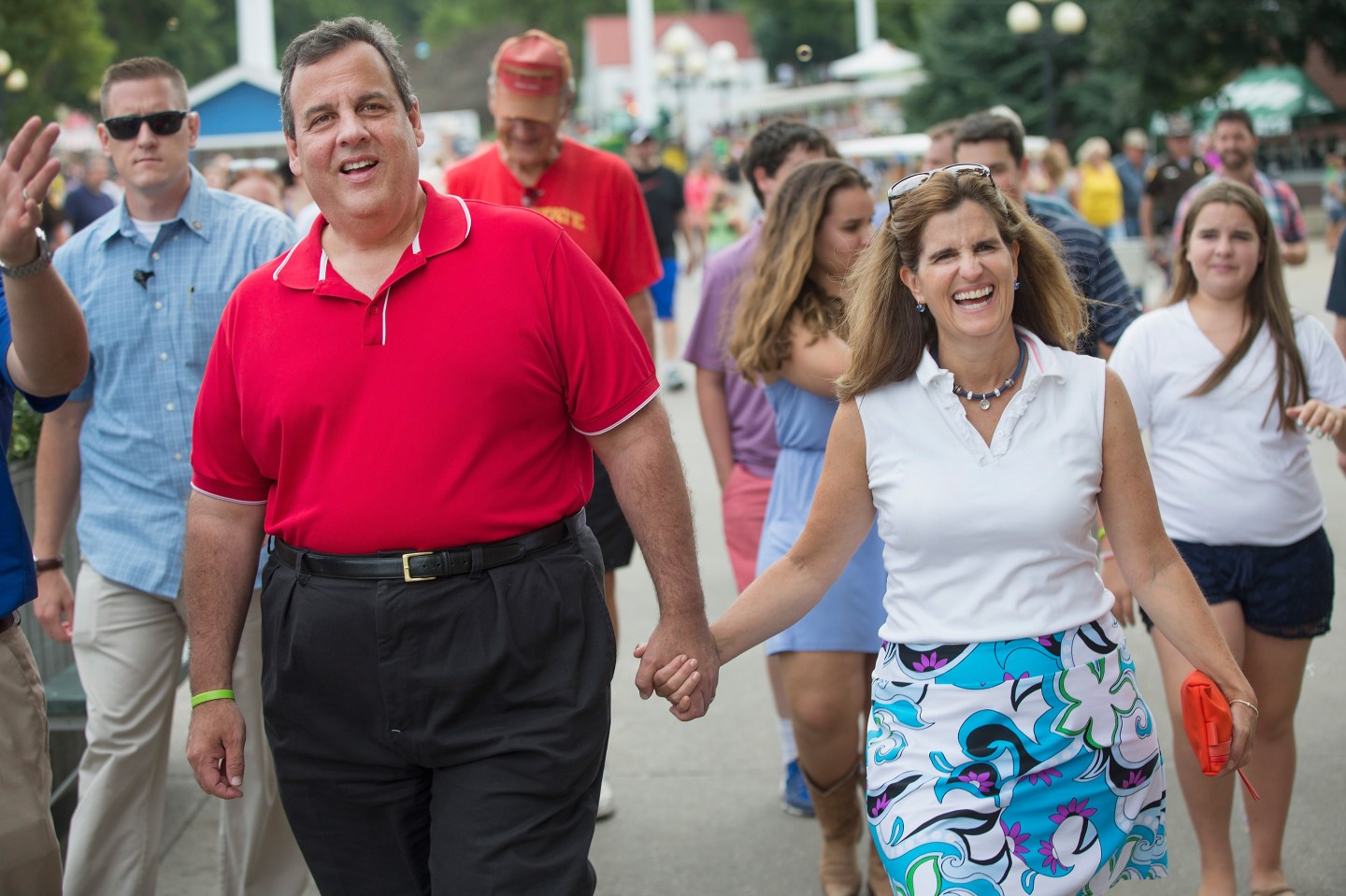 Chris Christie and wife Mary Pat Foster