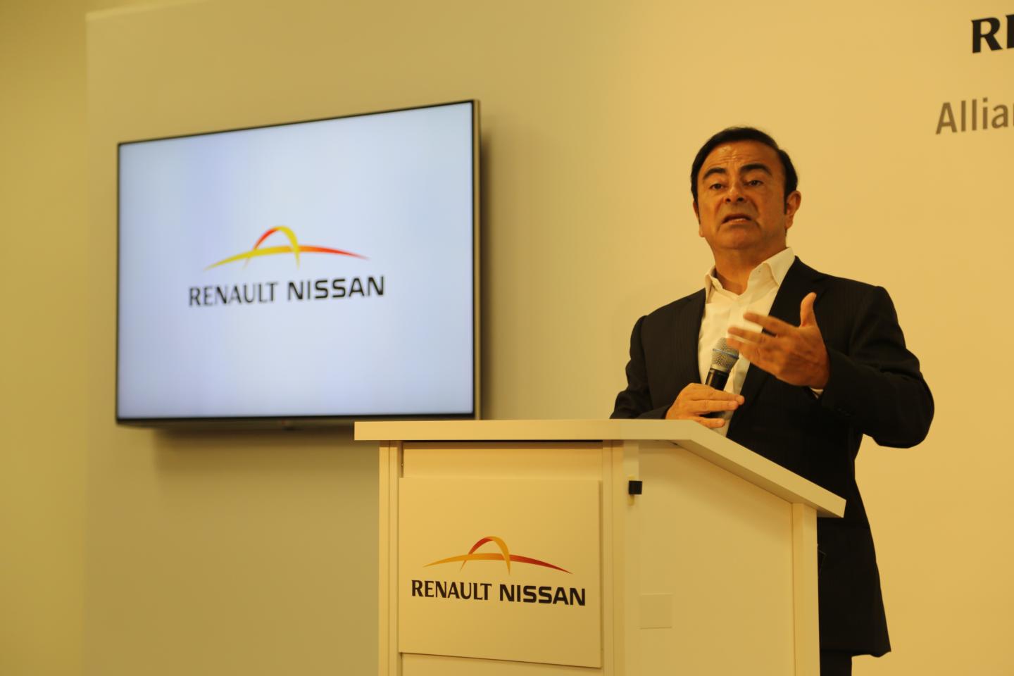 Nissan's CEO Carlos Ghosn at Nissan's Silicon Valley Research Center in Sunnyvale, Calif.
