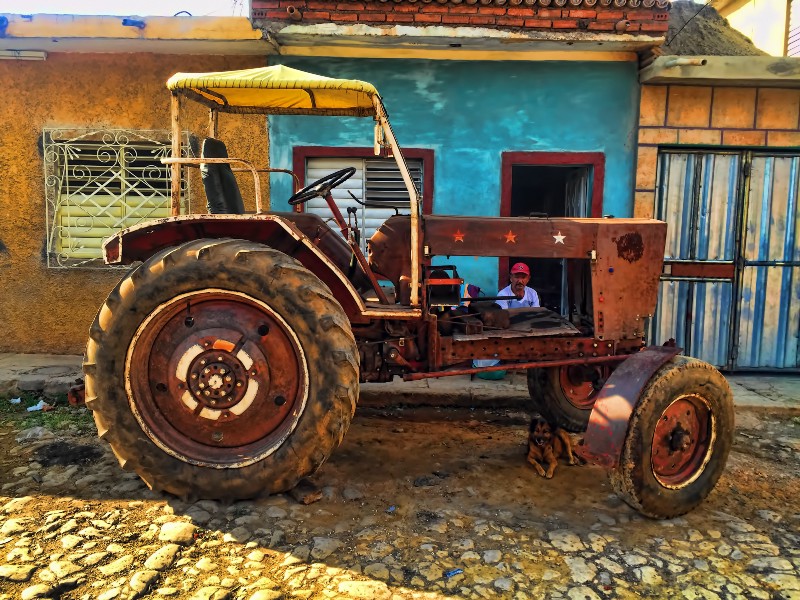 Tractor in Cuba