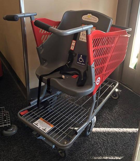 Target's new Caroline's Cart for special needs children and adults.