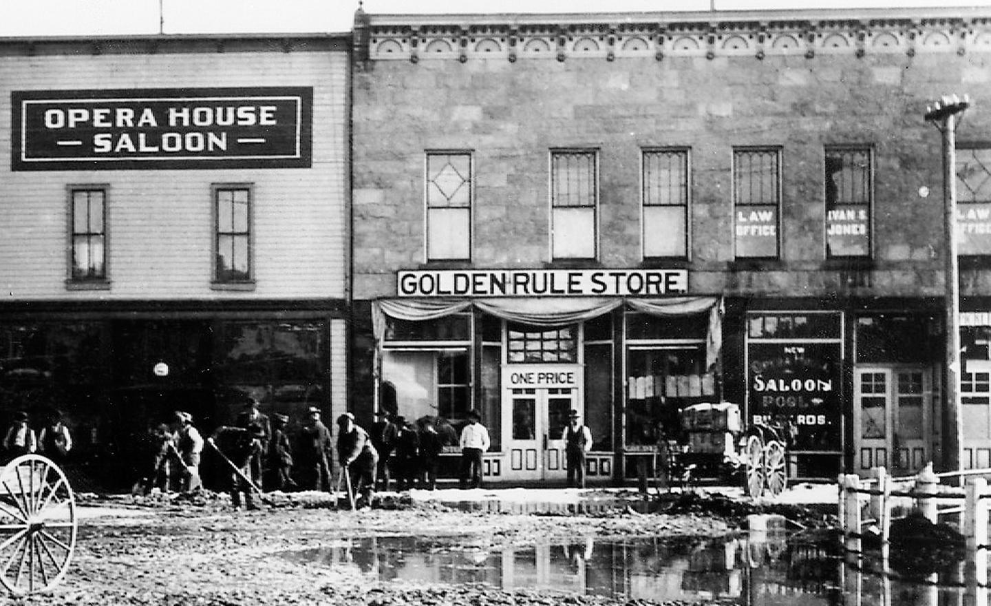 A Golden Rule Store in Kemmerer, Wyoming, started by James Cash Penney in 1902. 