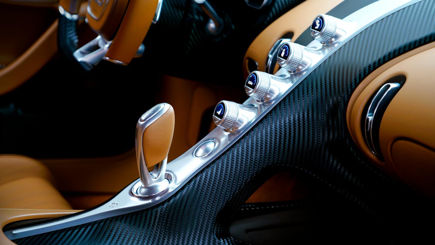 The Chiron's four turbochargers