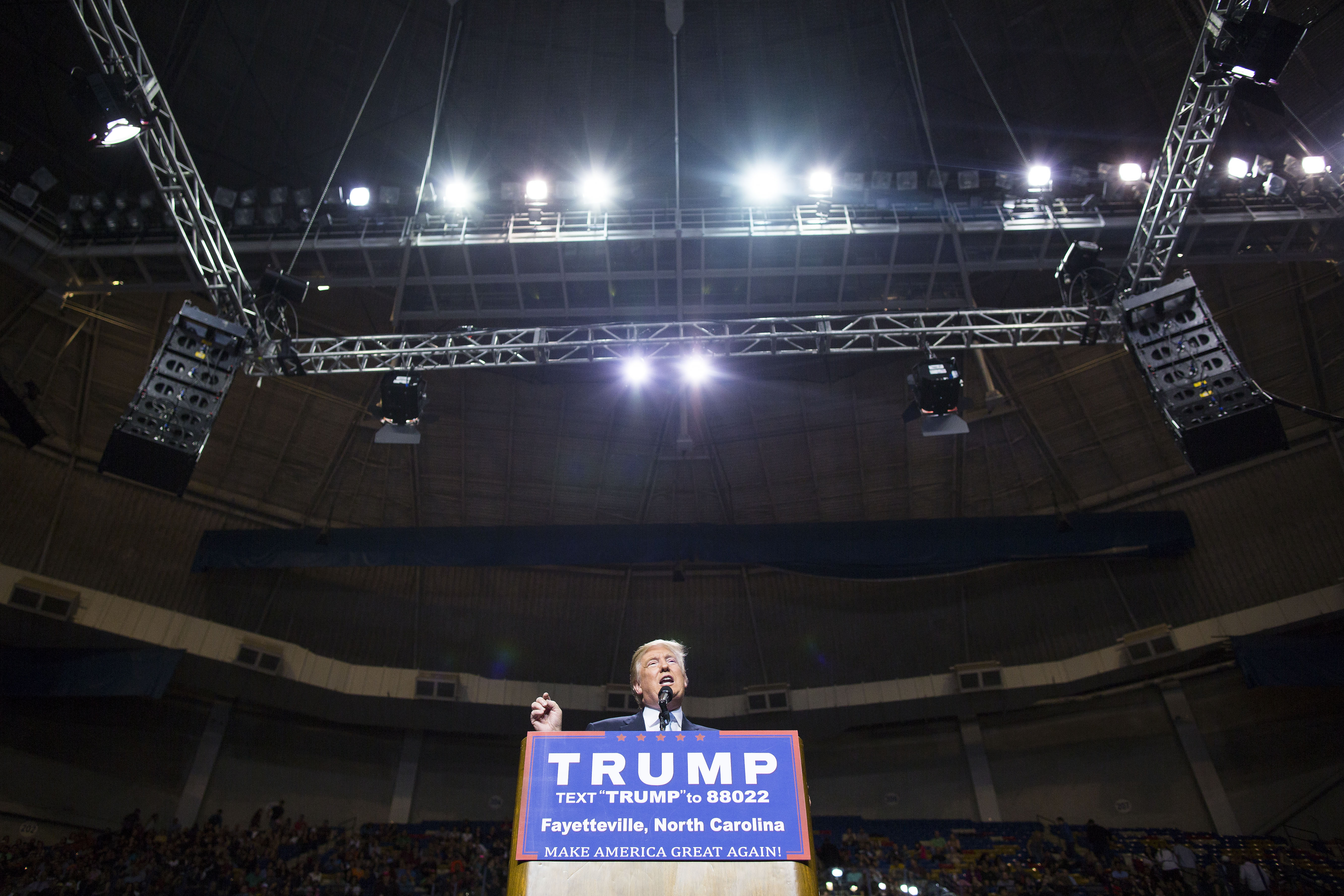 GOP Donald Trump in North Carolina Before Primary Vote