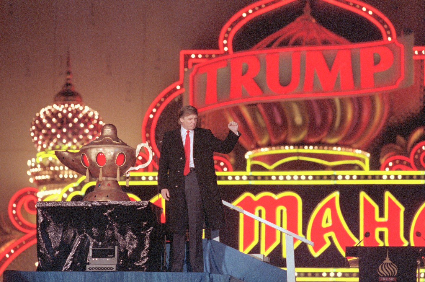 Donald Trump at the Grand Opening of Taj Mahal