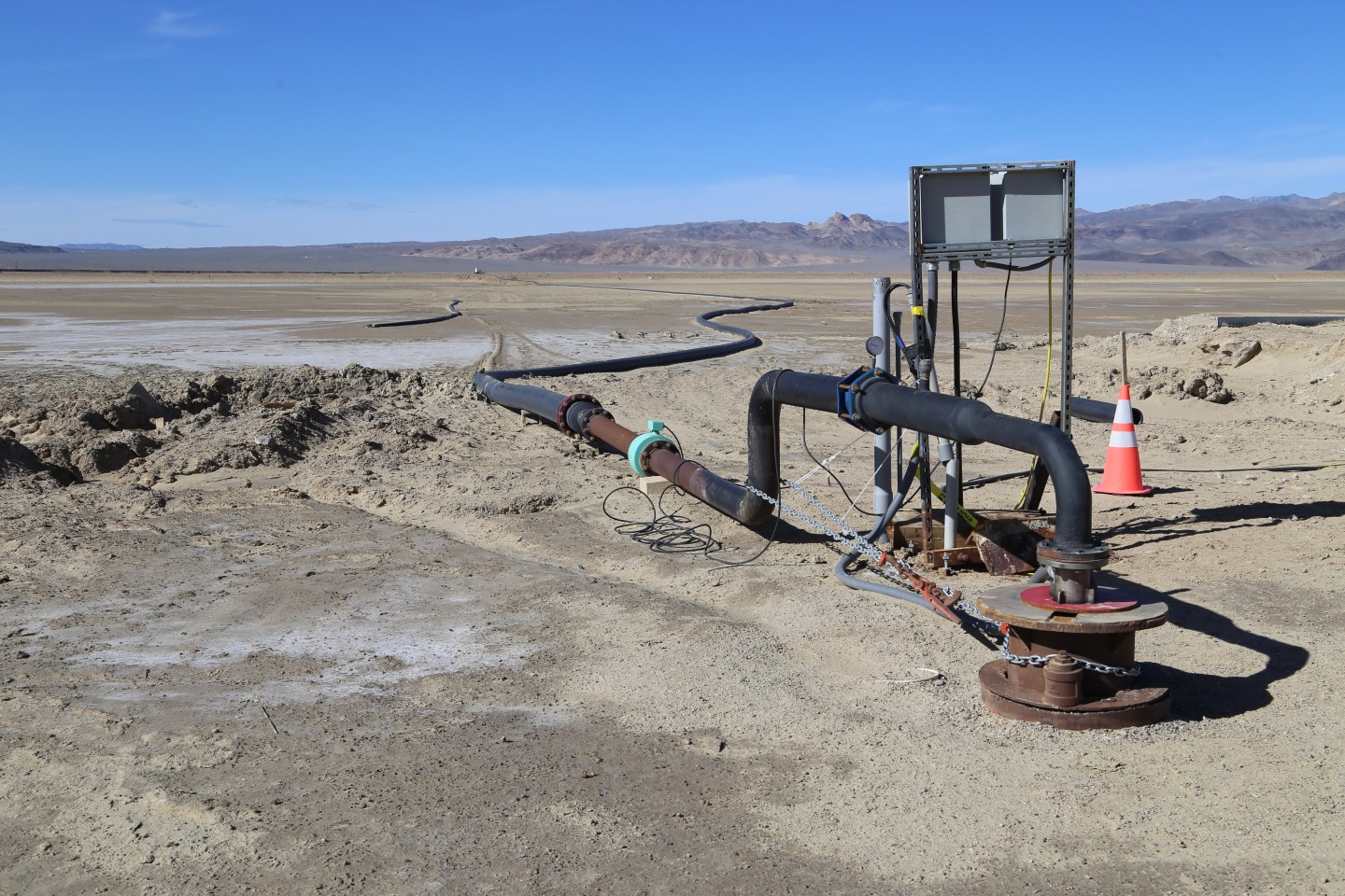 Albemarle's lithium mine in Silver Peak, Nevada.