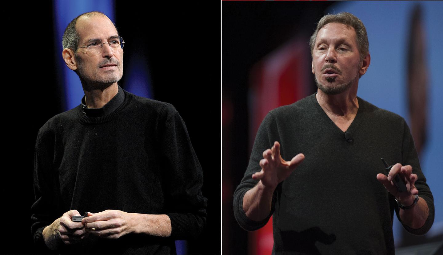 Steve Jobs Larry Ellison split