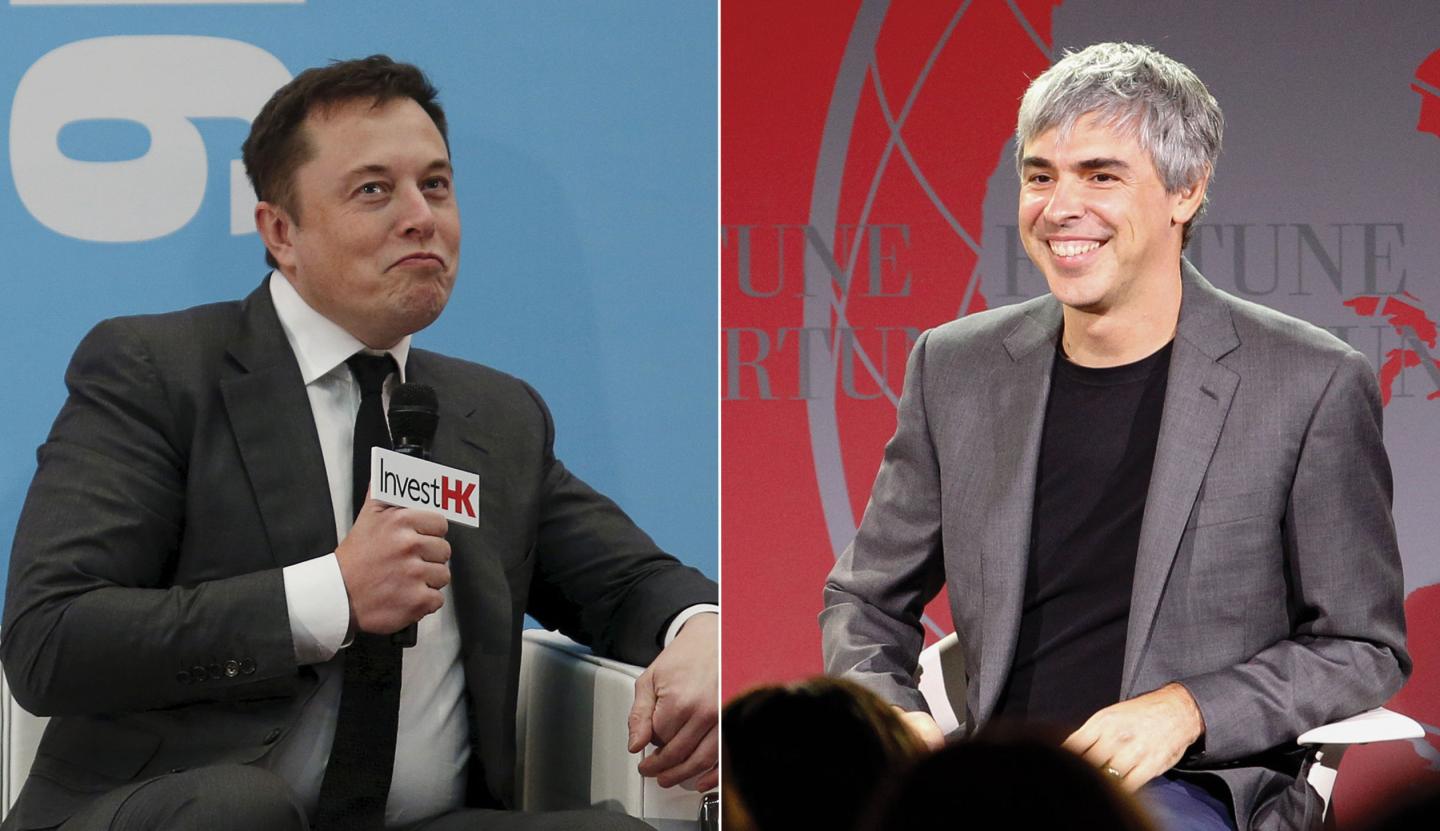 Elon Musk Larry Page split