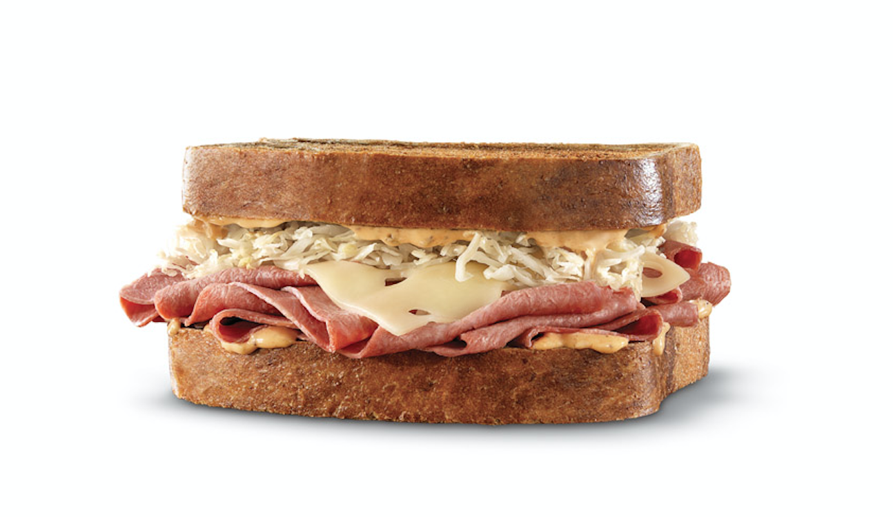 Arby's Reuben sandwich.