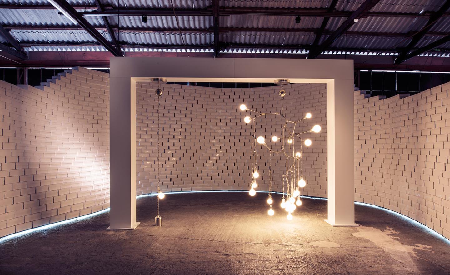 Lindsey Adelman's commission, a light installation inspired by the 'Natural Motion' of plants