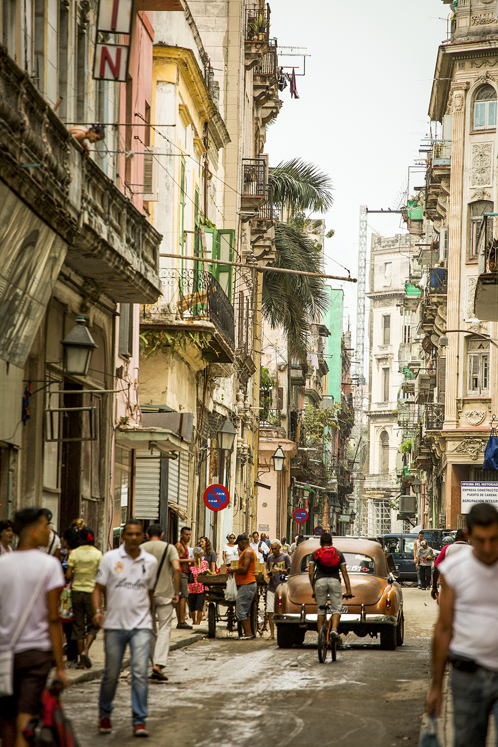 The streetscape of downtown Havana (top) offers an alternative to the kind of mass tourism that Airbnb CEO co-founder Brian Chesky has criticized.