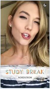 Nordstrom Snapchat Study Break Filter with Karlie Kloss