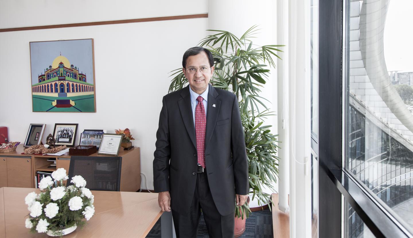 Suresh Narayanan in his office at Nestle' House in Gurgaon, outside New Delhi, India. 