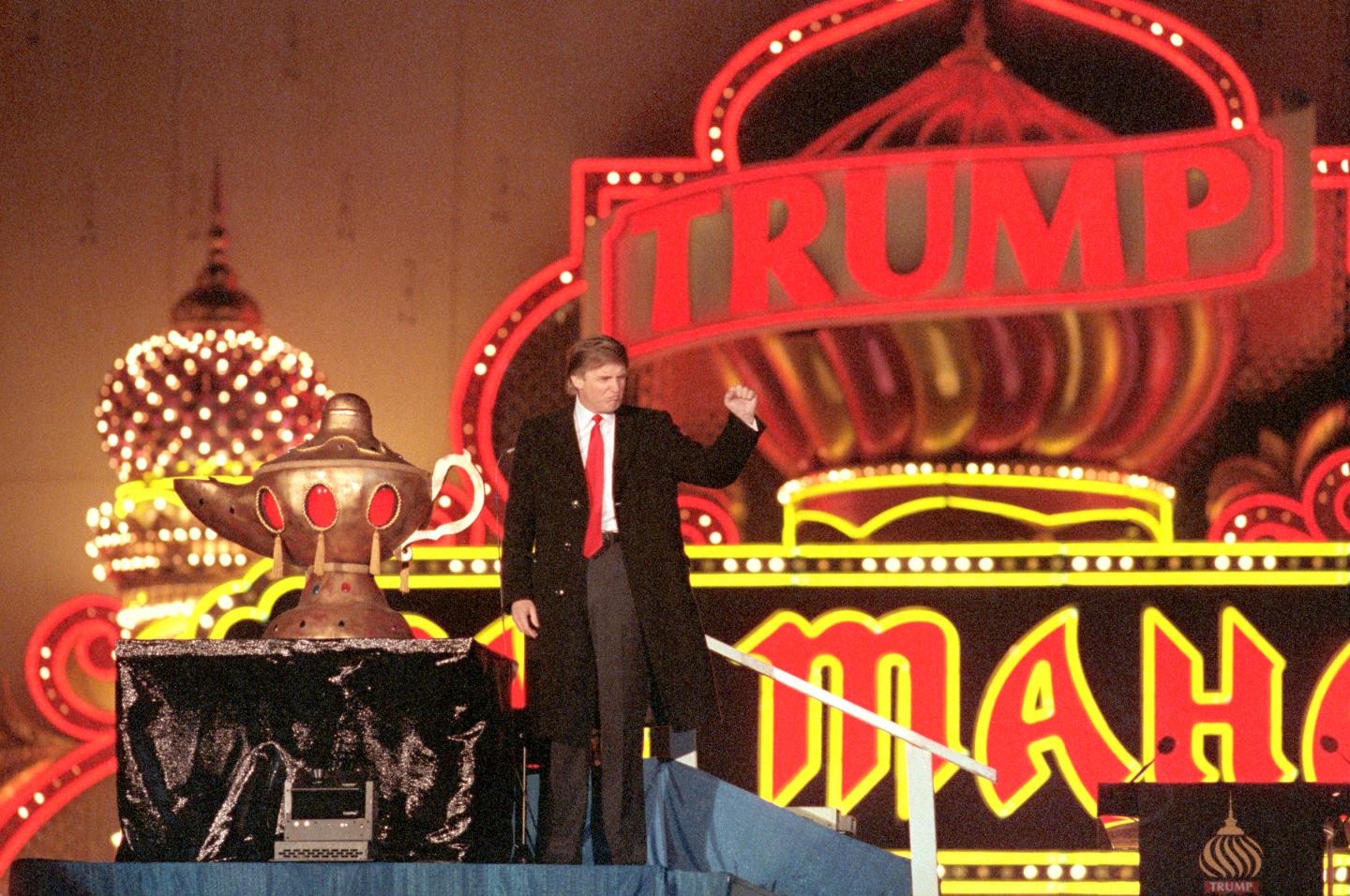 Donald Trump at the Grand Opening of Taj Mahal