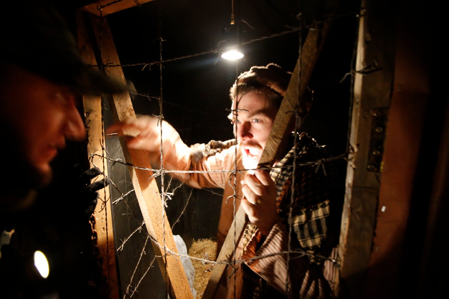 Fighting in the camp puts one 'refugee' in the camp prison, at A Day in the Life of a Refugee.