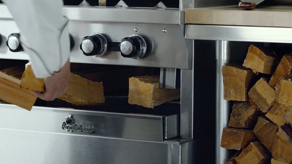 The new wood-fired grill at Applebee's.