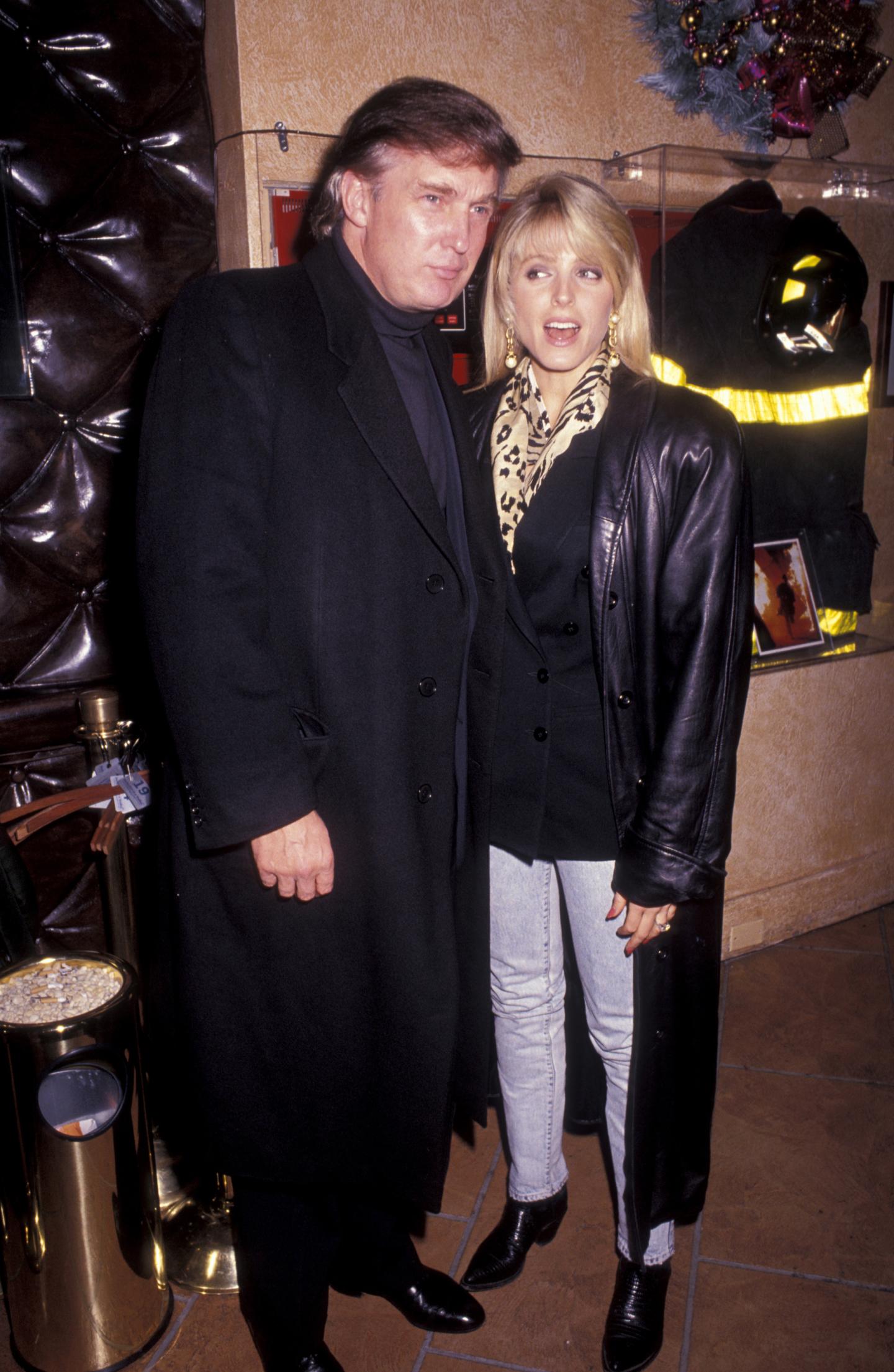 Donald Trump and Marla Maples Sighting - December 10, 1991