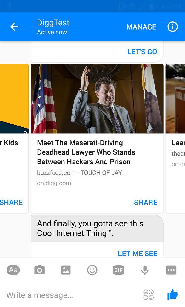 Digg news bot