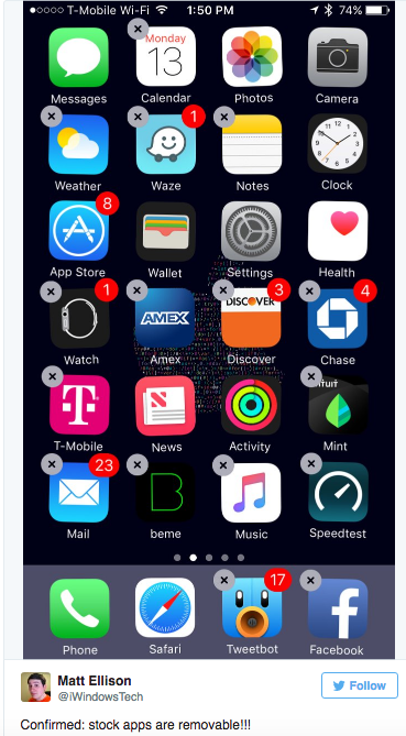 iPhone screenshot