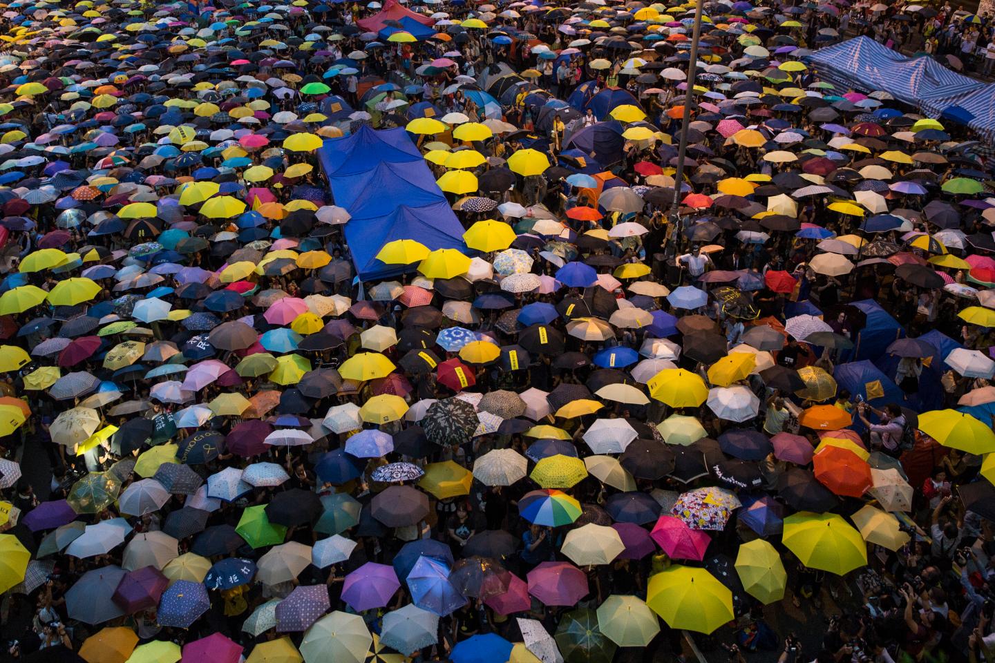 Hong Kong Students Stage A Rally To Mark One Month Since Protests Began