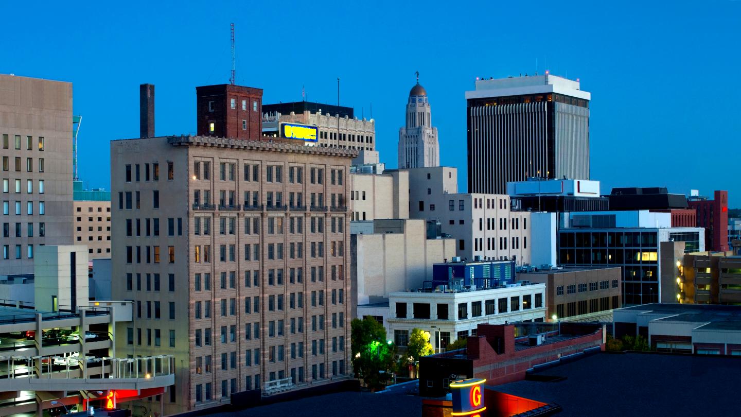 Skyline Of Lincoln, Nebraska