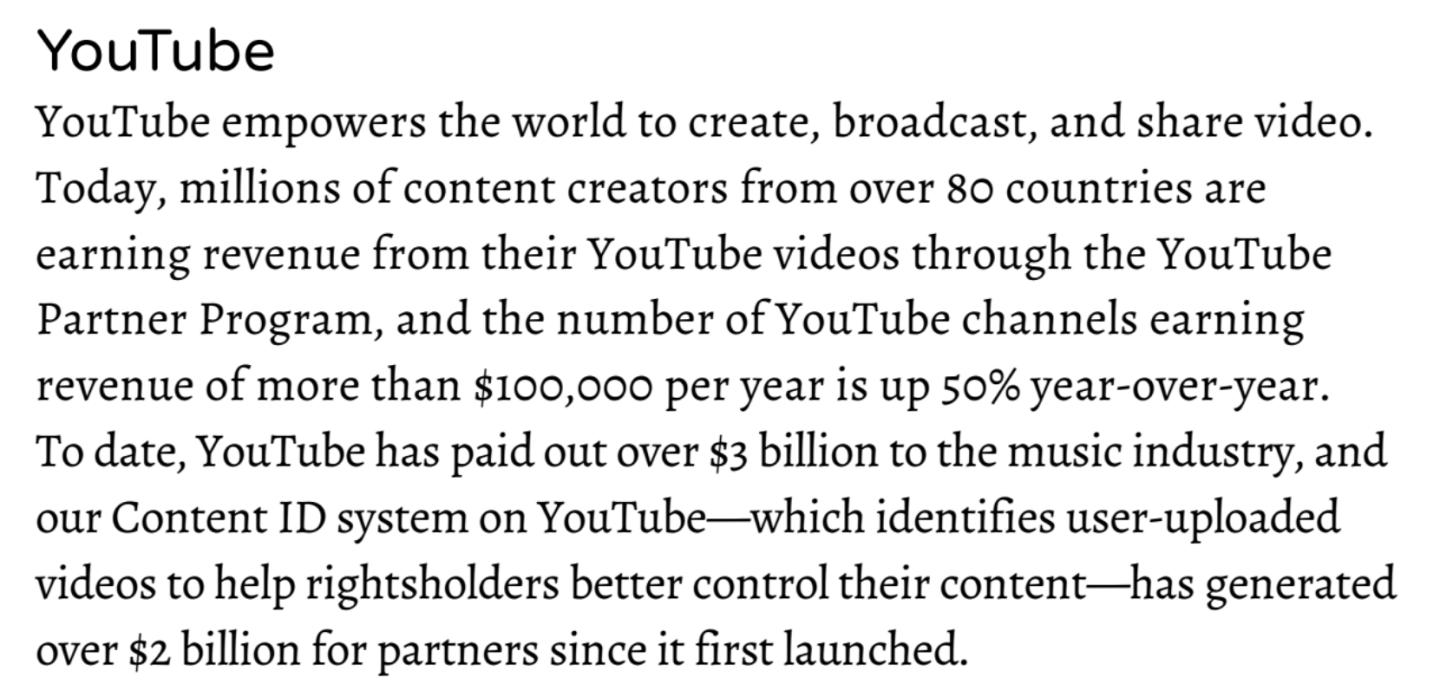 Google YouTube piracy report