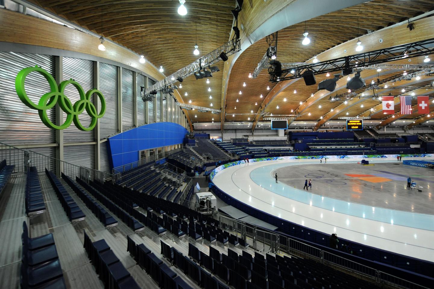A view of the Richmond Olympic Oval on F