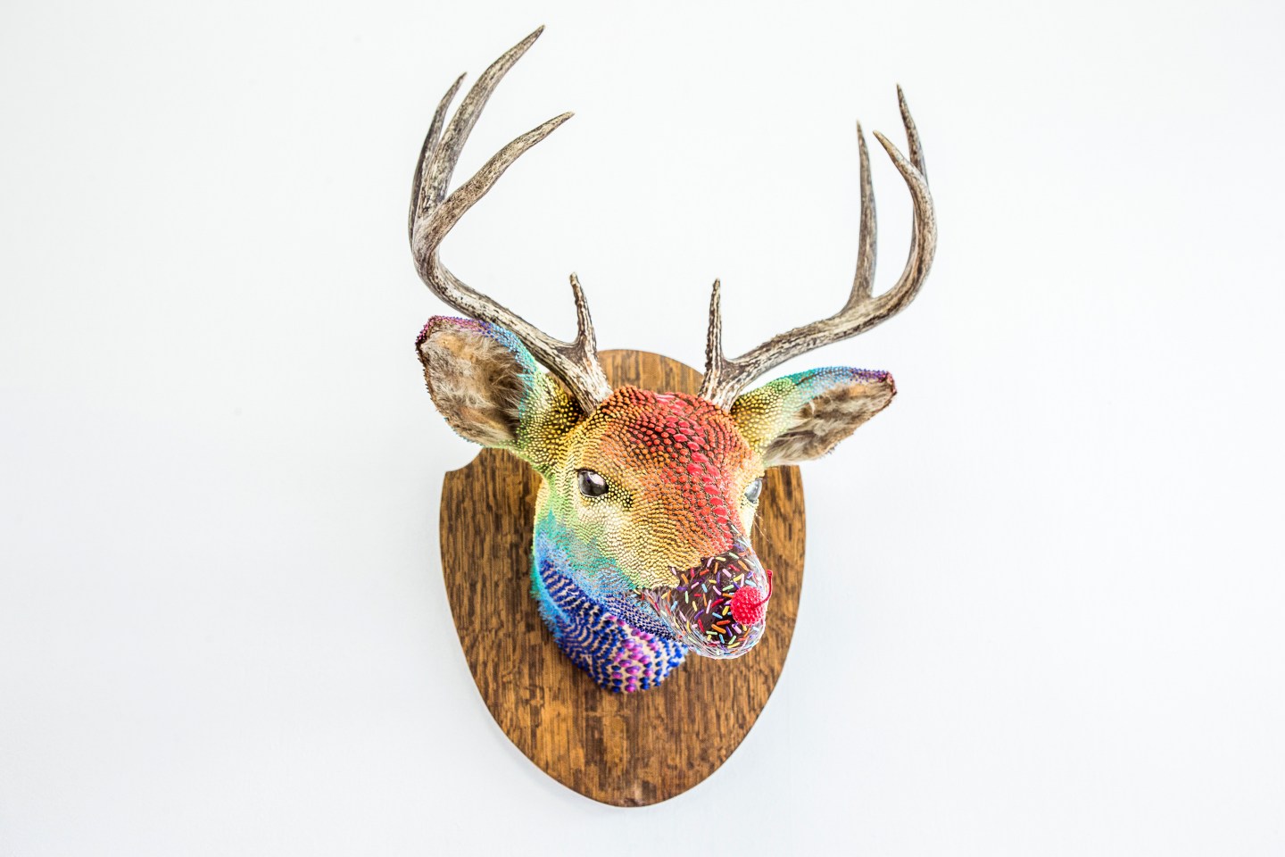 PJ Linden's "Sundae Stag" at the Museum of Ice Cream in New York.