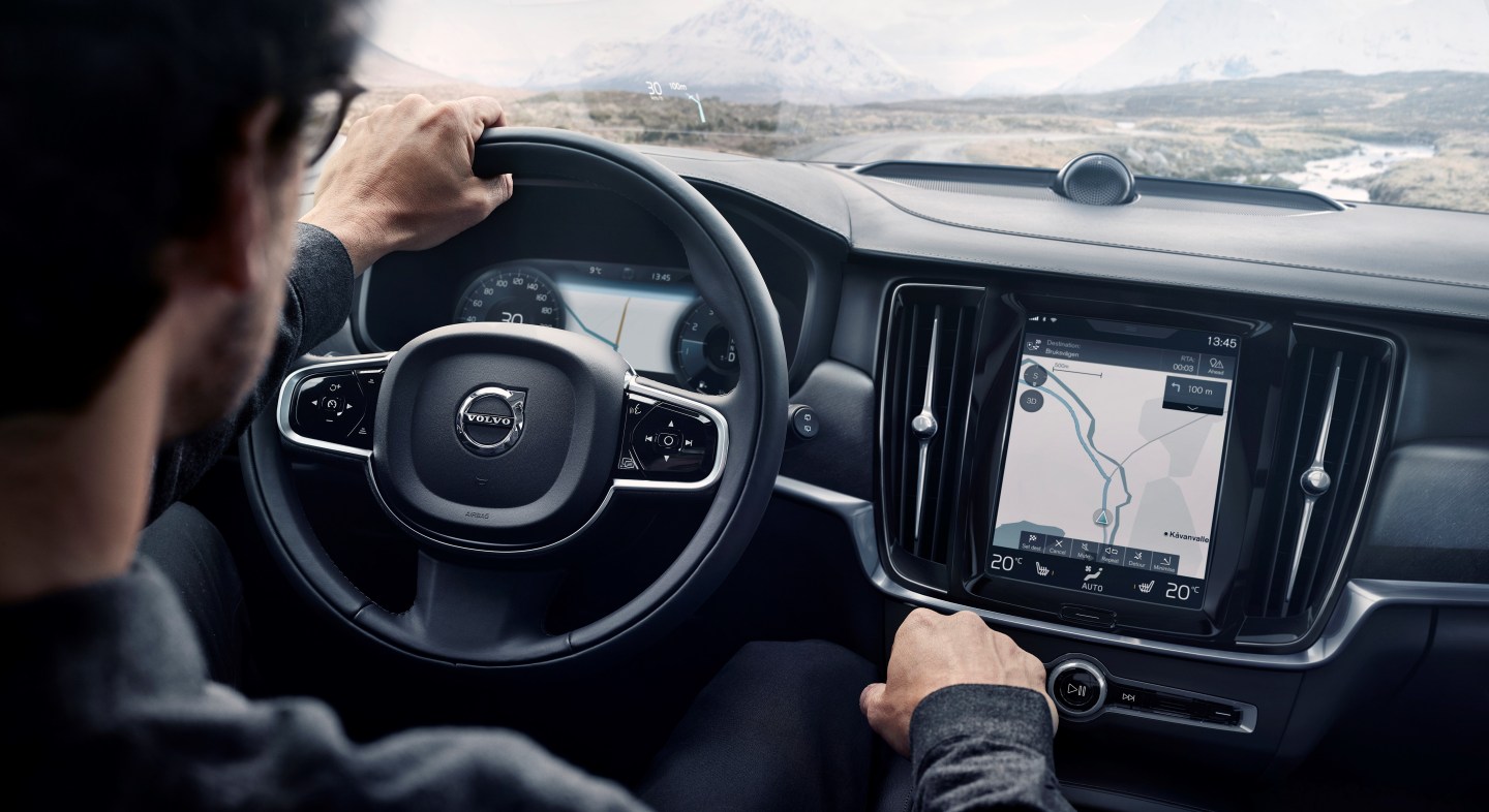 Interior of Volvo V90 Cross Country