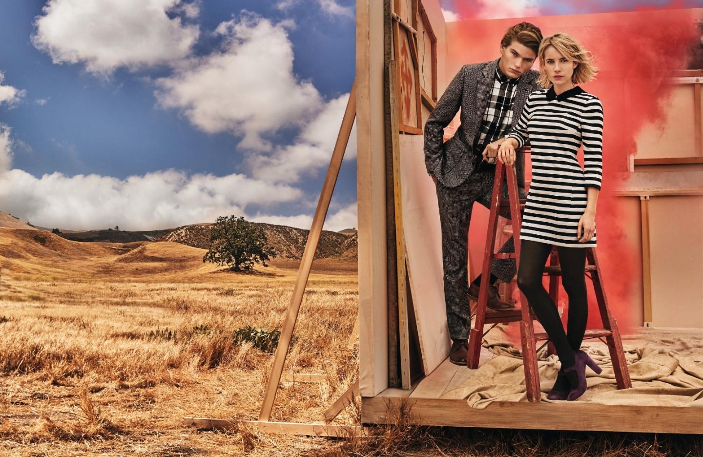Emma Roberts has a new role, the face of Canvas by Lands' End's fall campaign.
