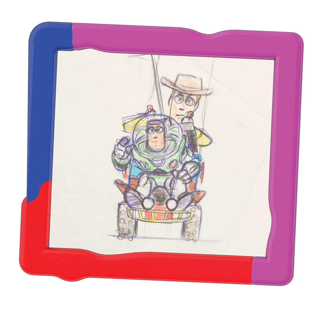 Sketch from 'Toy Story' shown at a '20th Anniversary of Disney Pixar Animation' exhibition, at The Science Museum in London in 2006.