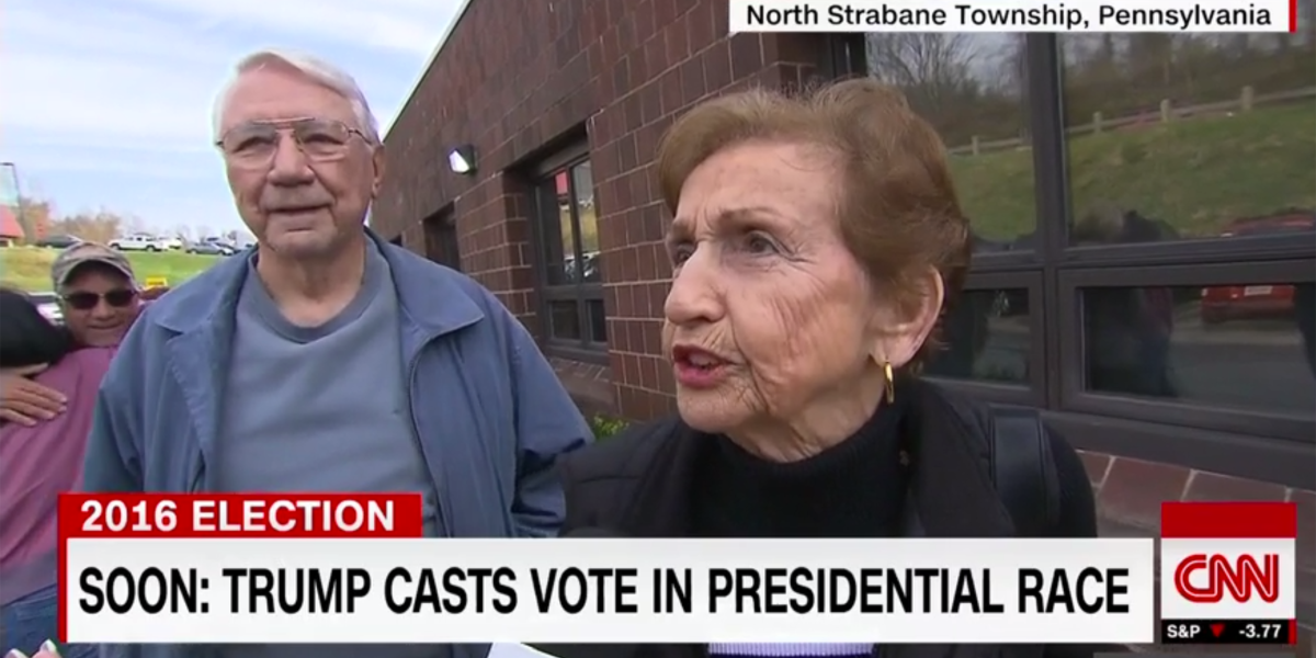 Election: Couple Split Adorably Bickers While Waiting to Vote | Fortune