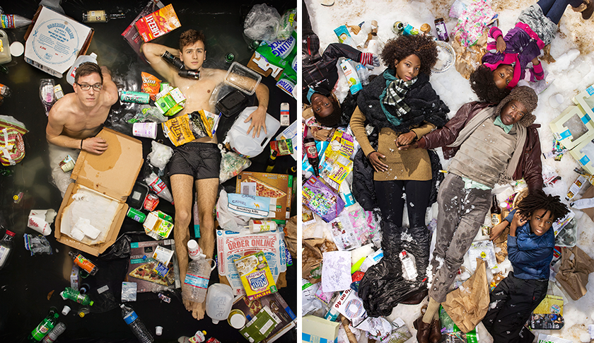 This Photographer Makes Portraits of Families with Garbage and Food ...
