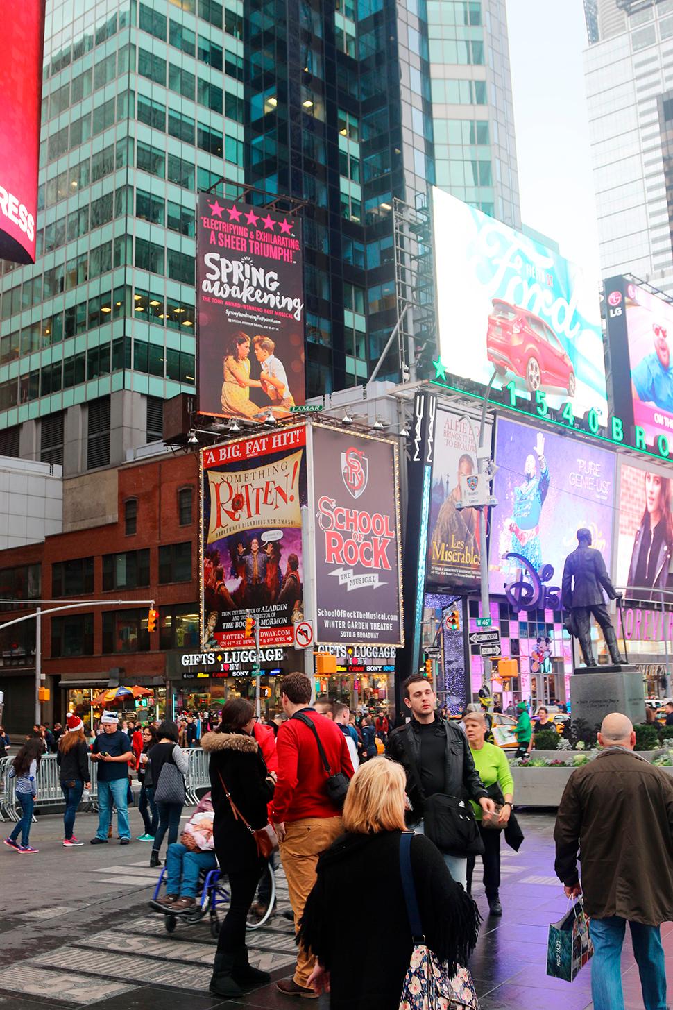 Pedestrians In Times Square