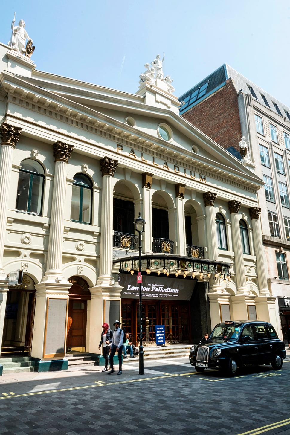 The London Palladium Theatre, Argyll Street, Soho, London, England, UK