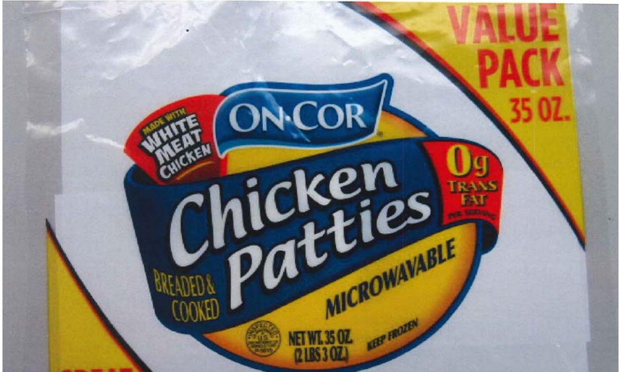 OnCor Frozen Chicken Patties Recalled For Plastic Pieces Fortune