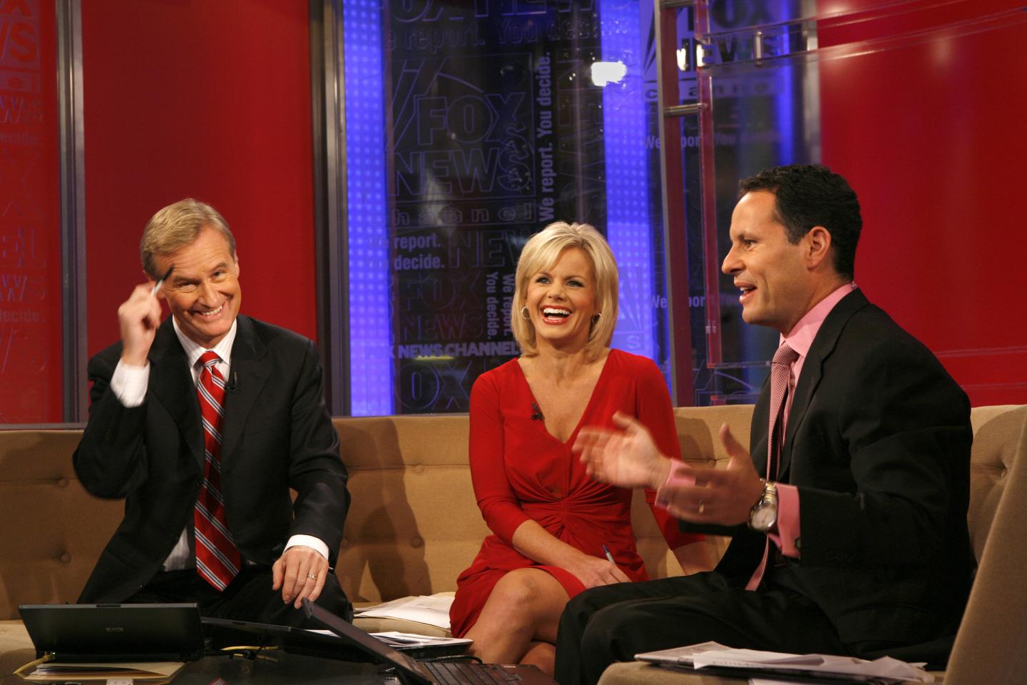 NEW YORK, NEW YORKOctober 16, 2008The three anchors of "Fox & Friends" are (left to right) Stev
