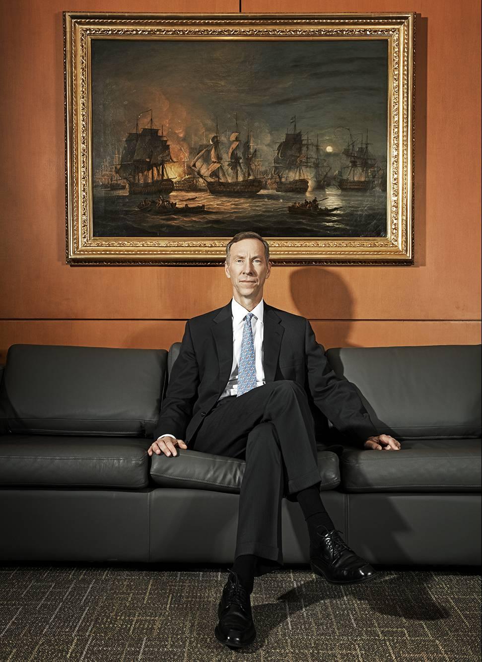 Vanguard CEO Bill McNabb, photographed in the company's headquarters in Malvern, Pa., admits to being a little "unsettled" by the asset manager's stupendous growth.