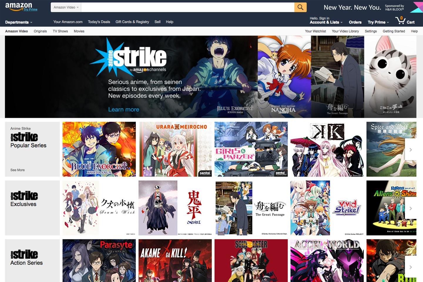 Amazon Anime Streaming