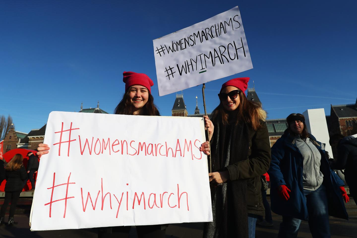 Women's March In Amsterdam