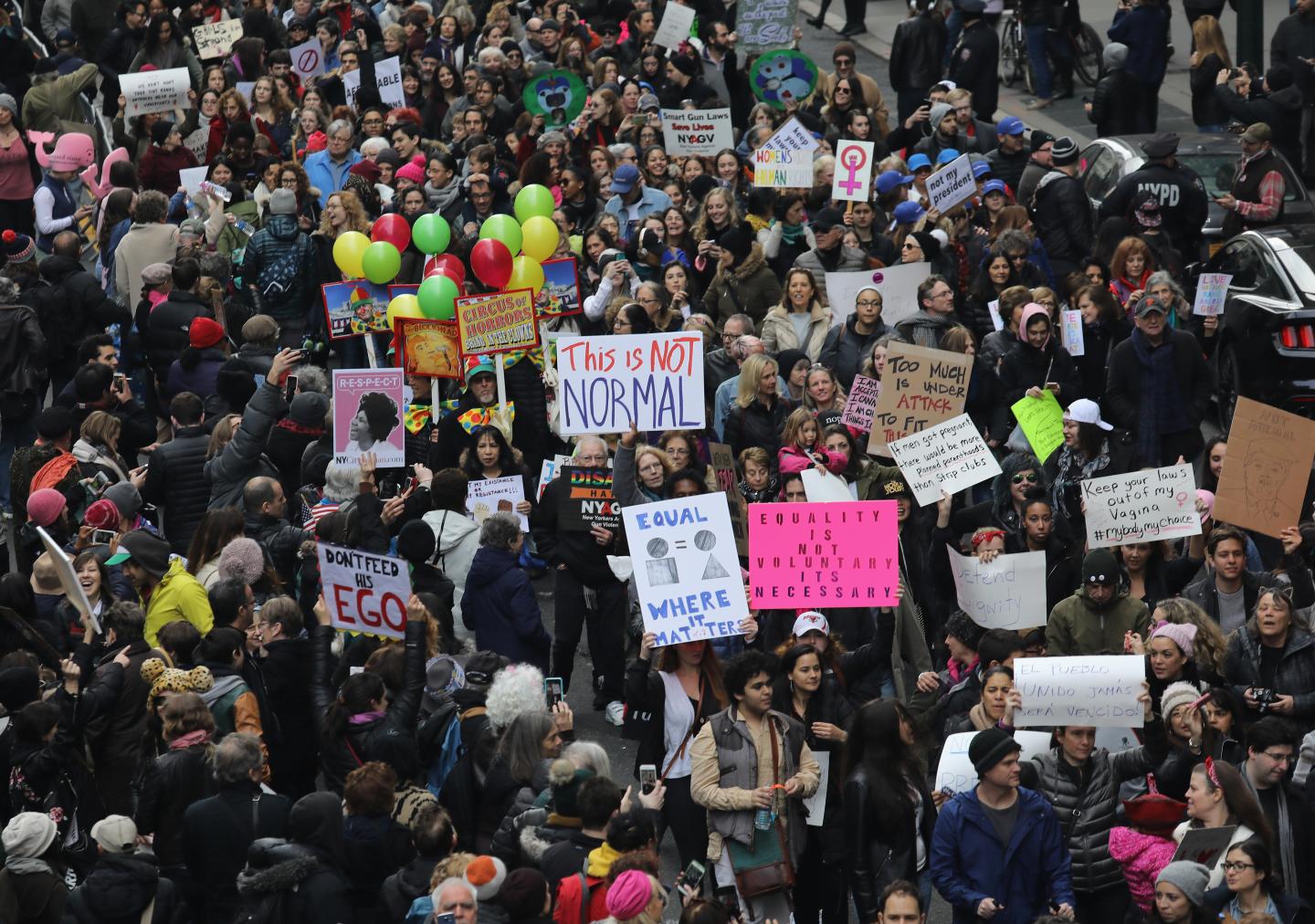 Women's March Held In New York City