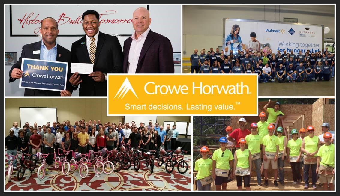 Best Workplaces for Giving Back 2017- Crowe Horwath