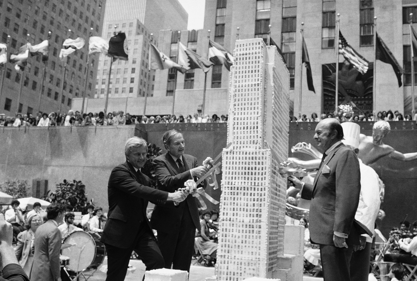 David Rockefeller at Rockefeller Center