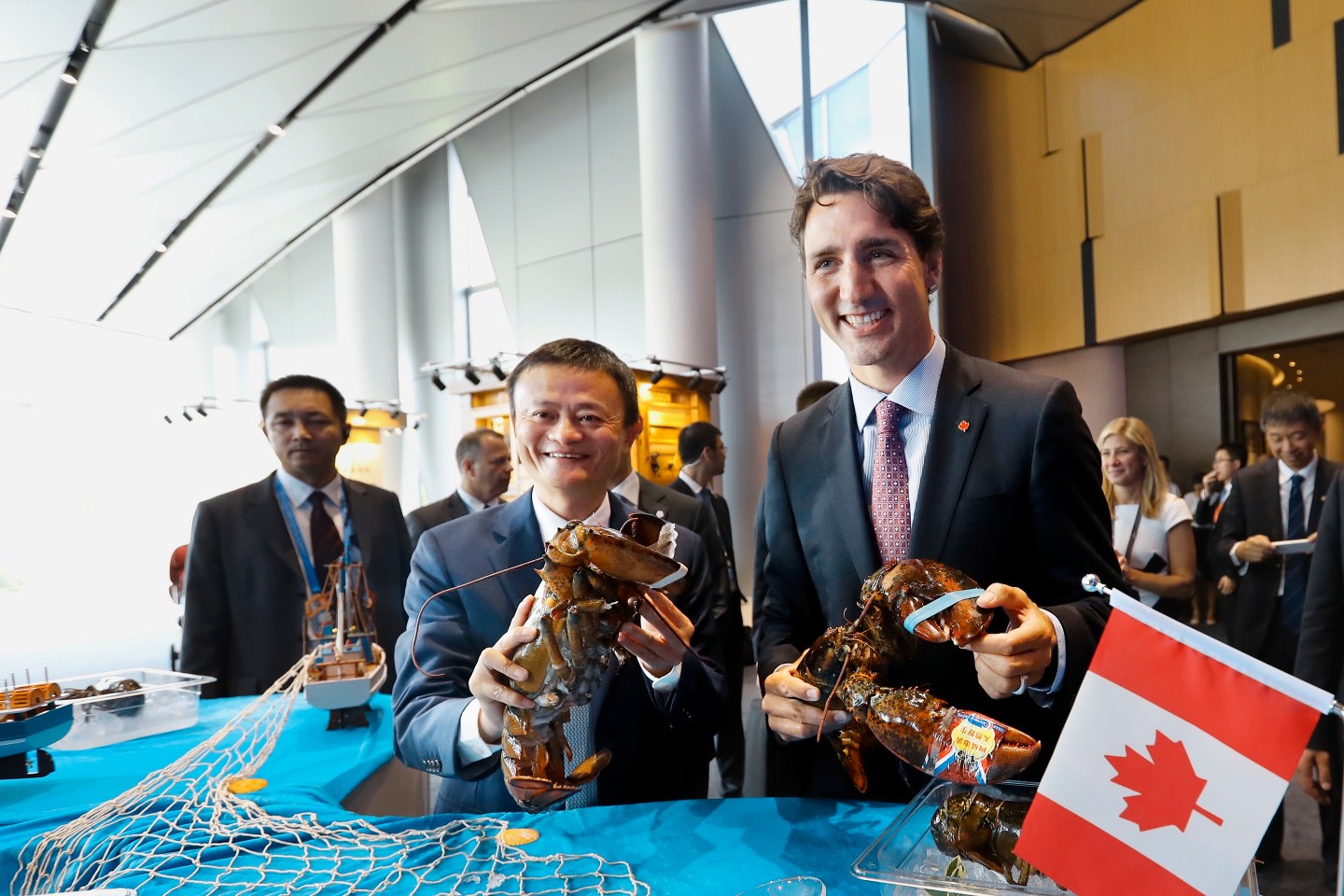 Canadian PM Justin Trudeau Visits Alibaba's Xixi Campus In Hangzhou