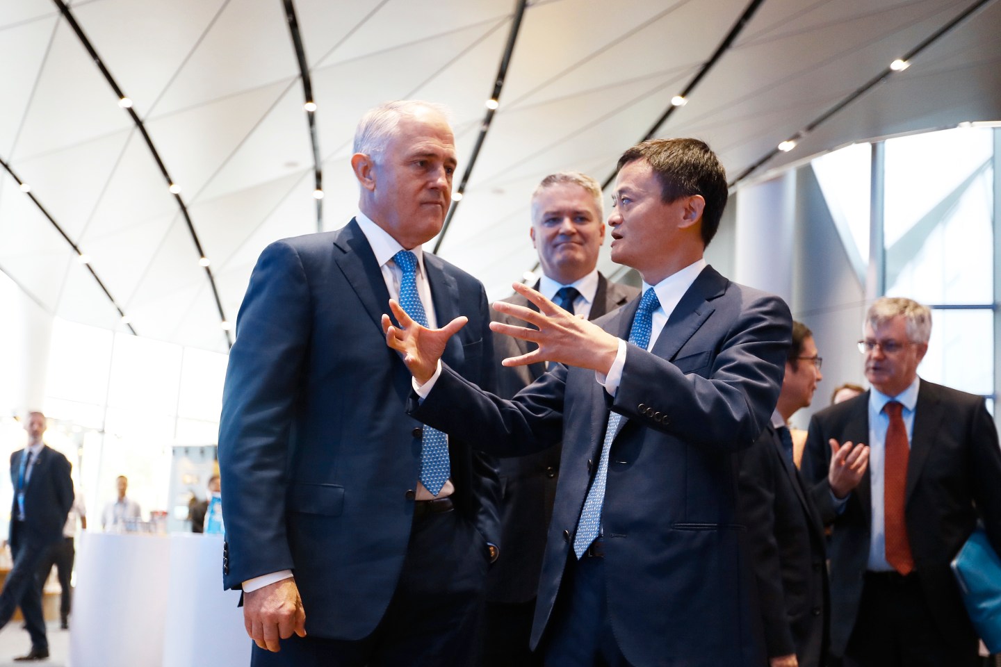 Australian Prime Minister Malcolm Turnbull Visits Alibaba Group In Hangzhou
