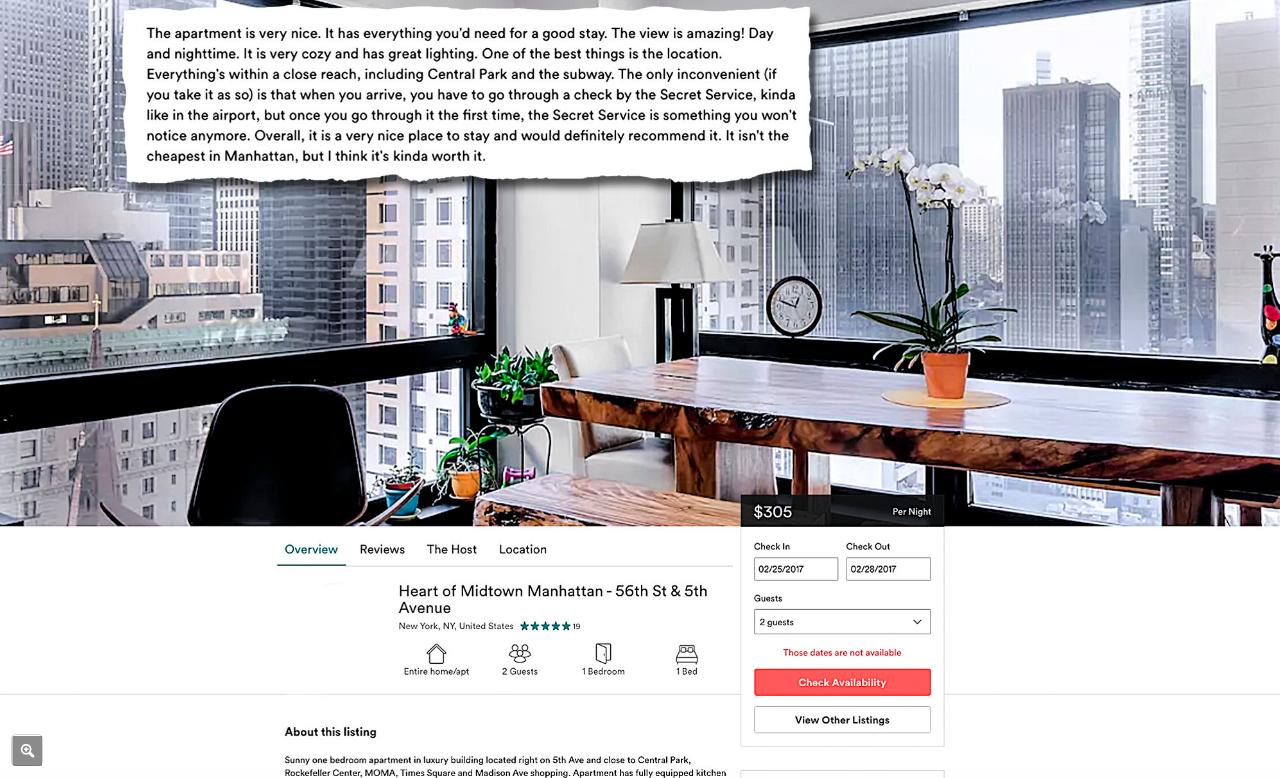 Trump tower airbnb