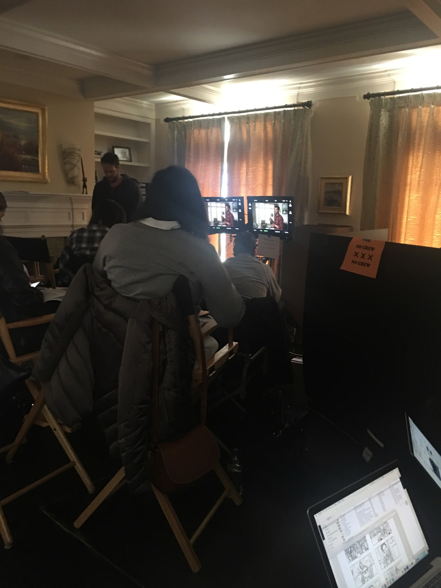 Ad executives shape AT&T's new campaign on set in Beverly, Mass.